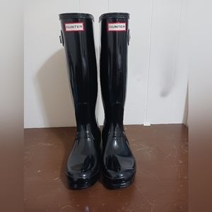Black Hunter Rain Boots Size 7